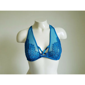 Victoria's Secret Blue Very Sexy Unlined Plunge Bra Size 36B NWT